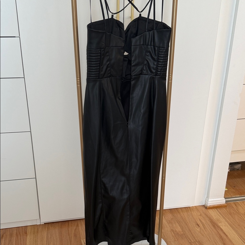 Zara Black leather Dress - Picture 8 of 8